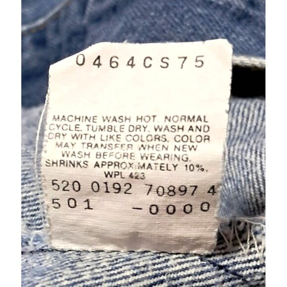 Vintage Levis 501 XX Jeans Madein USA Button Fly Shrink to Fit Blue Denim Levi S - Picture 8 of 15